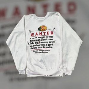 Rare Vintage 90s Bass Pro Shop Crewneck Sweatshirt with Raggs Tag SIZE XL